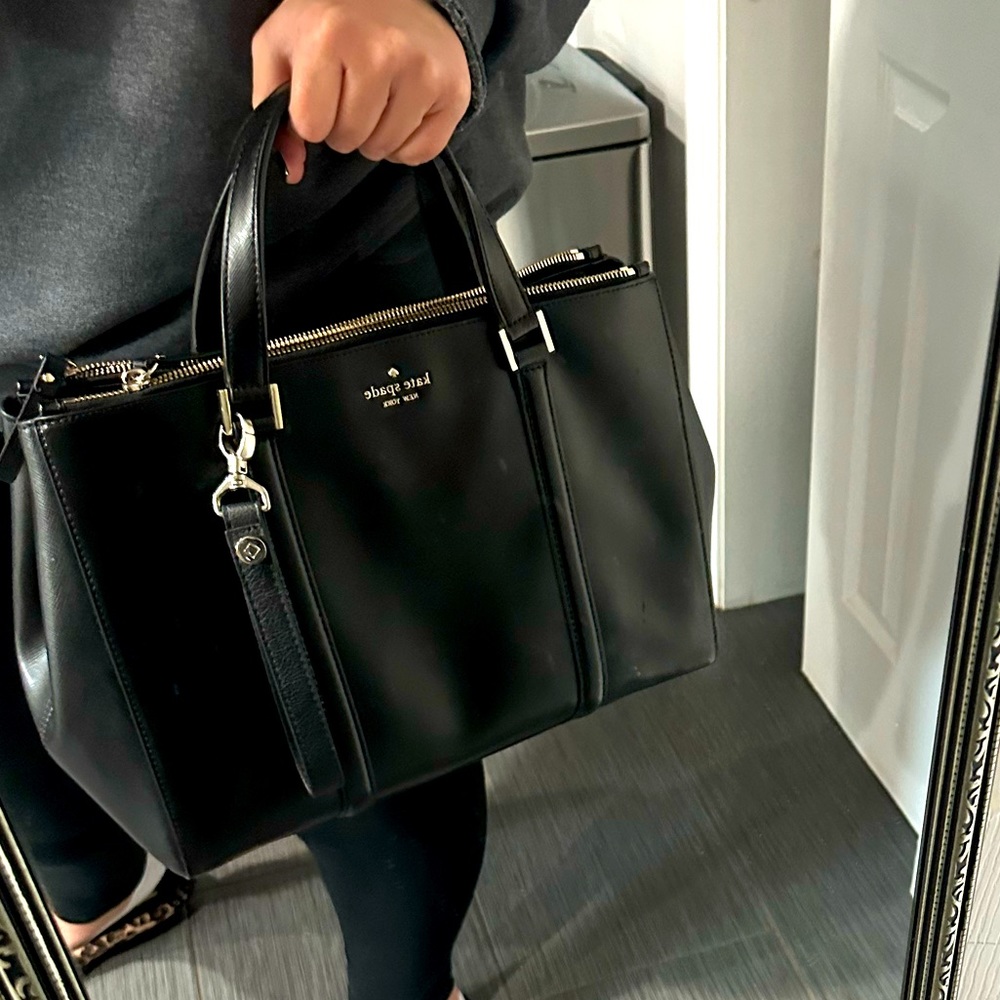 Kate Spade Newbury Lane Loden Tote In Black w/ BONUS KEYCHAIN